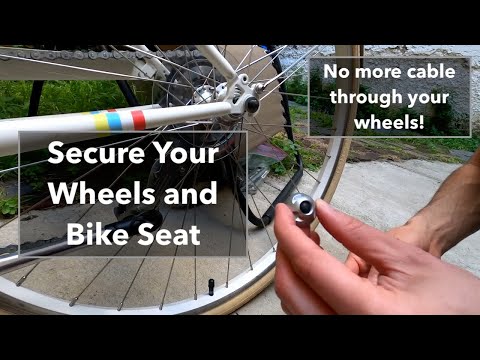 How to Lock the Wheels and Bike Seat of a Public C7 Cruiser Bike. Relevant to other bicycles too!