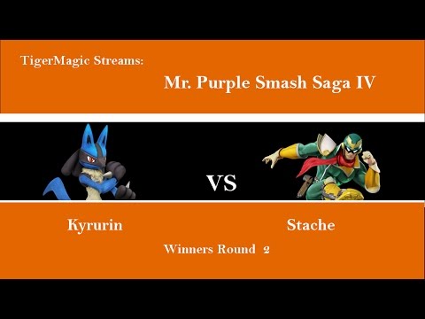 Mr. Purple Smash Saga IV- Kyurin (Lucario) vs Stache (Captain Falcon)- Winners Round 2 Smash 4