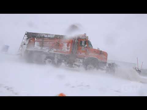 11/26/2019 Colorado Springs, Colorado Truck Crashes in Front of Car/Spin Offs/Blizzard Conditions