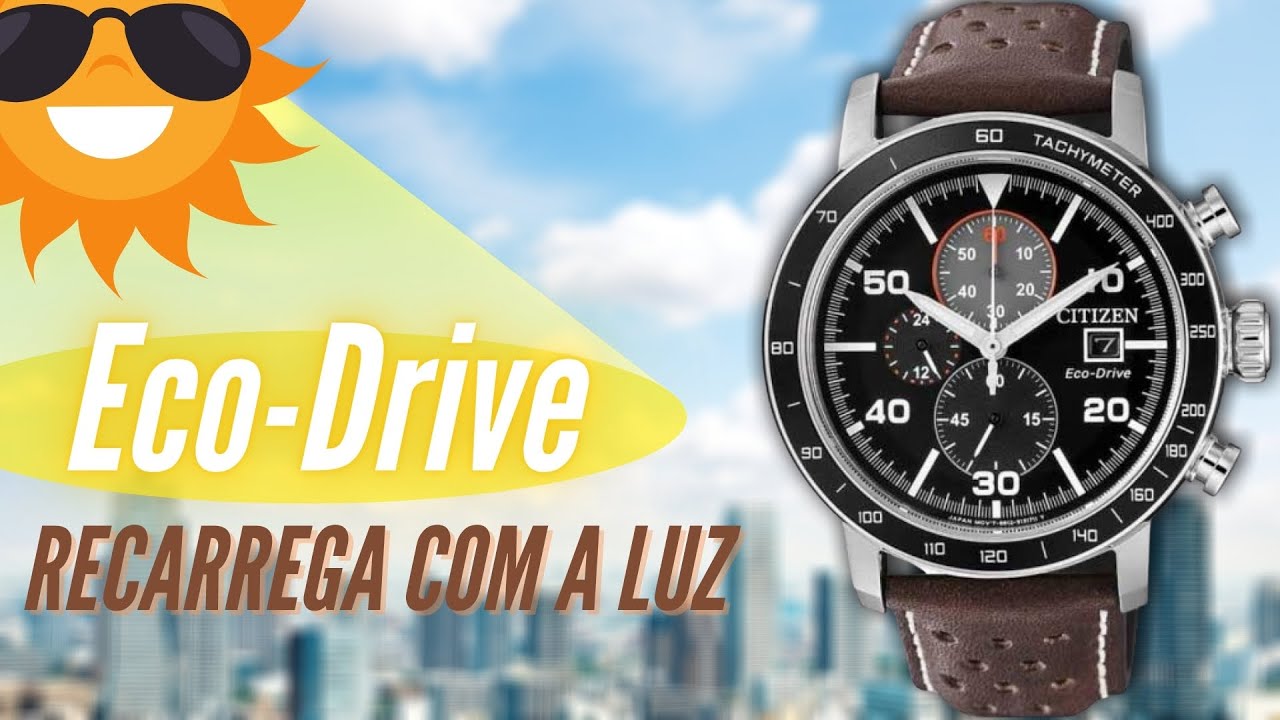 Relógio Masculino Citizen Eco-Drive TZ31187P Pulseira de Couro