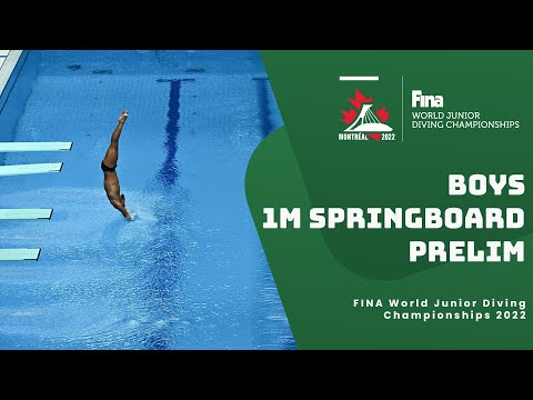 Плавание LIVE | Diving | Prelim | Boys (14-15 Years old) | 1m Springboard | World Junior Championships 2022