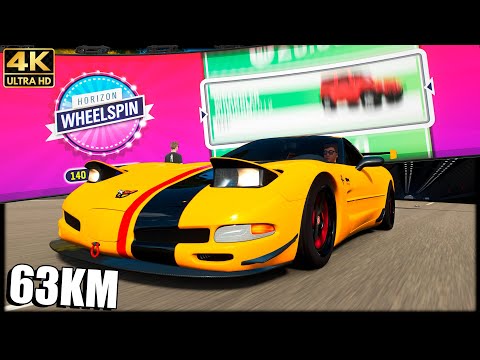 Forza Horizon 4 "4K 60FPS" - 63KM RACE WITH ROULETTE CARS