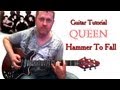 Hammer To Fall - Queen - guitar tutorial 