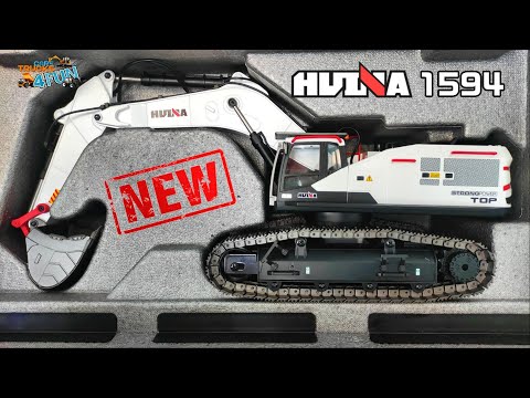 RC Excavator Huina 1594 | Unboxing & First Drive | New Huina RC |@CarsTrucks4Fun