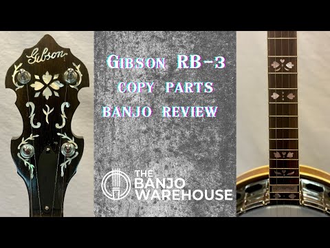 Used Mahogany/Rosewood Gibson RB-3 Professional Copy Parts Banjo with hardshell case image 20