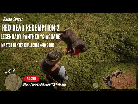 Red Dead Redemption 2 Master Hunter Challenge #10 Guide Kill legendary panther Giaguaro