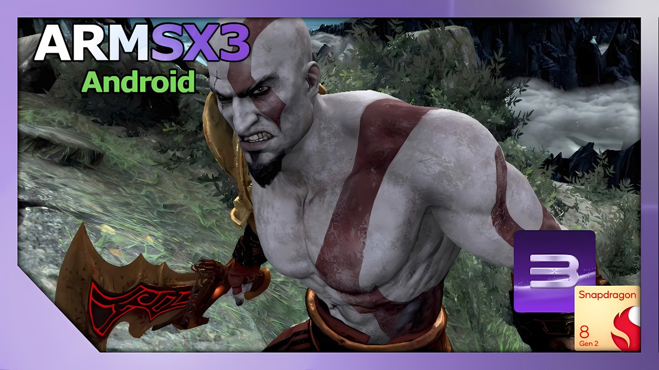 ARMSX3 (RPCS3 - PS3) on Android | God of War III | Retroid Pocket 6 | Snapdragon 8 Gen 2 #1