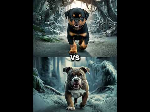 Rottweiler Puppy vs Pitbull puppy ( German Shepherd, Husky, Doberman, labrador retriever, Pointer).
