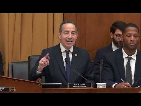Ranking Member Jamie Raskin delivers opening remarks