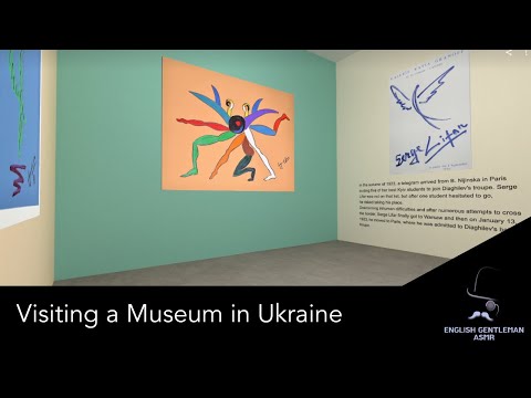 Art ASMR | Visita Virtual ao Museu Nacional de História da Ucrânia: Pinturas de Serge Lifar