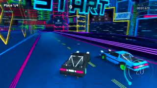Driftpunk Racer Gameplay (PC game).