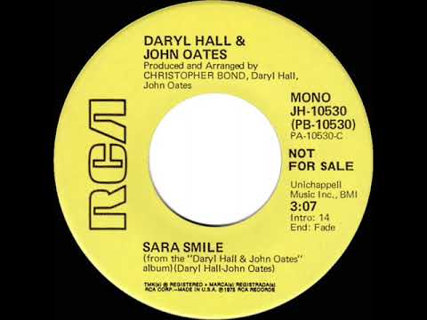 1976 Daryl Hall & John Oates - Sara Smile (mono radio promo 45)