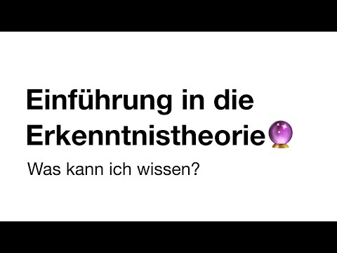 Einführung in die Erkenntnistheorie