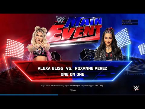 WWE 2K25 Alexa Bliss vs Roxanne Perez