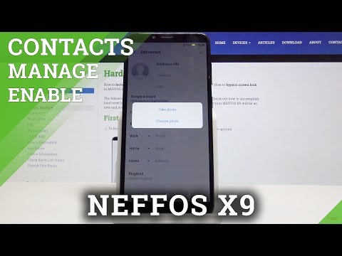 How to Add Contact Photo in NEFFOS X9 - Personalize Contact Profile