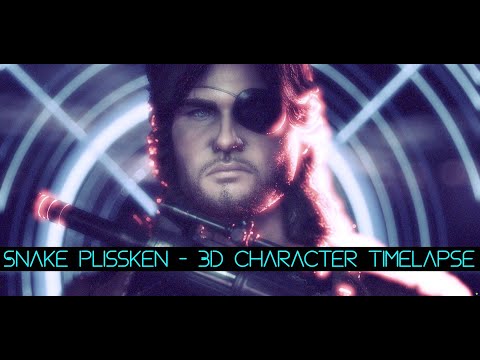 Creating Snake Plissken from - Escape From New York - (3D Character Anatomy Timelapse)