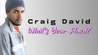 Craig David  - 𝙒𝙝𝙖𝙩&#39;𝙨 𝙔𝙤𝙪𝙧 𝙁𝙡𝙖𝙫𝙖? (Lyrics)