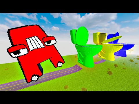 Ultimate Car Teardown Challenge: Alphabet Lore & Big/Small Car vs Triple Toilet Pit Battle