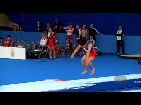 SUMIKURA Keiichiro (JPN) M - 2019 Trampoline Worlds, Tokyo (JPN) - Qualification Tumbling R2