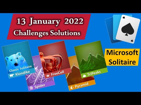 13.01.2022 Solutions for Microsoft Solitaire Collection Daily Challenge