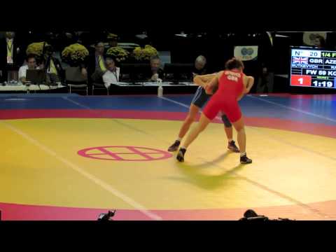 2012 Women's World Championships: 59 kg Olga Butkevych (GBR) vs. Yuliya Ratkevich (AZE)