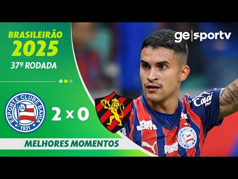 Gols e lances de Bahia x Sport