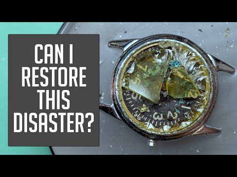 Destroyed Vintage Elgin A-11 Military Watch Full Restoration