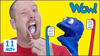 Steve, Brush your Teeth + MORE Stories for Kids from Steve and Maggie with Bobby | Wow English TV