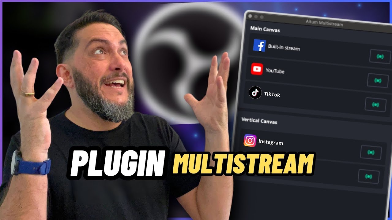 NOVO PLUGIN DE MULTISTREAM (Grátis) para OBS Studio - Aitum Multistream [HORIZONTAL + VERTICAL] 2024