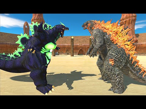 SUPER GODZILLA vs GODZILLA 2021 AT ARENA - Animal Revolt Battle Simulator