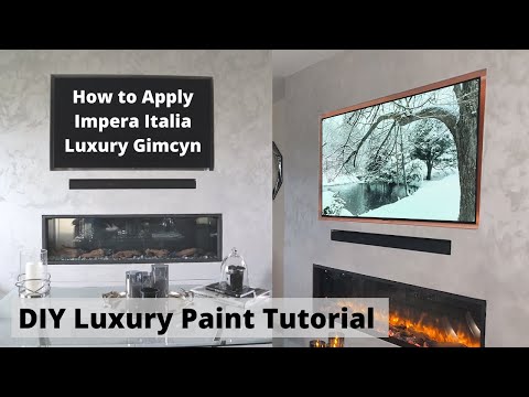DIY Luxury Paint - Living Room Transformation. Impera Italia - Luxury Gimcyn  Textured Paint
