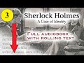 Sherlock Holmes - A Case of Identity - full audiobook with rolling text - by Arthur Conan Doyle