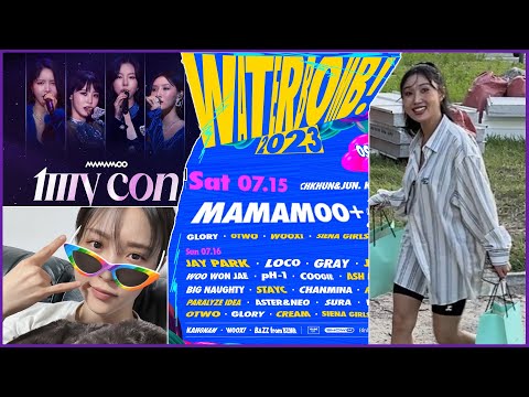 Hwasa Signs with New Label LIVE ON STAGE, Happy Pride! Mamamoo+ at Waterbomb, MY CON Movie Updates