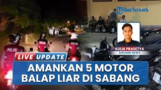 Bubarkan Balap Liar, Polres Sabang Sita 5 Motor dan Tangkap Pemilik di Area Sabang Fair