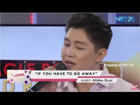 MIKKO GUSI - IF YOU HAVE TO WALK AWAY (NET25 LETTERS AND MUSIC)