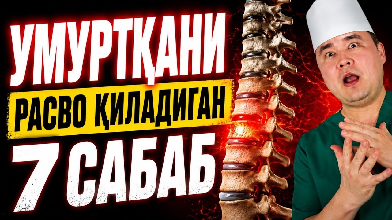 УМУРТҚА СУЯГИНИ РАСВО ҚИЛАДИГАН 7 САБАБЛАР ХАҚИДА ДОКТОР ИСЧАНОВ