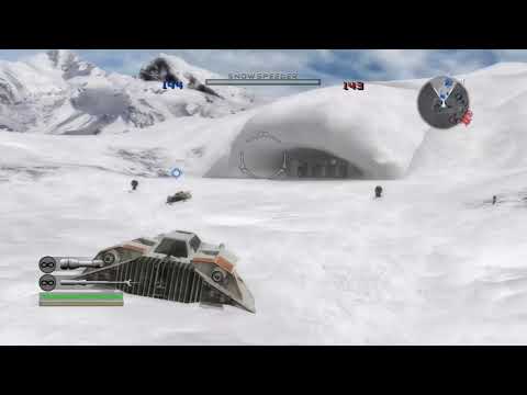 Star Wars Battlefront 2 (2005) Snowspeeder on Hoth