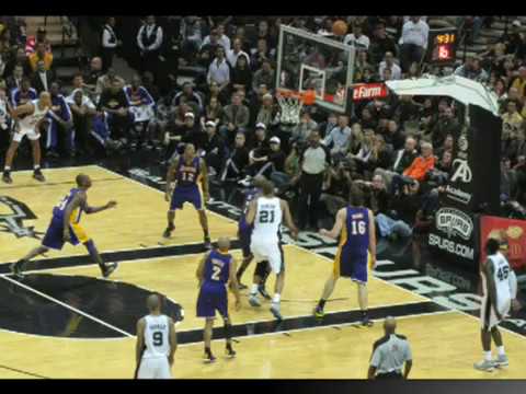 Spurs vs. Lakers | Game Hi-Lites & SA MasterSingers Anthem [2010]