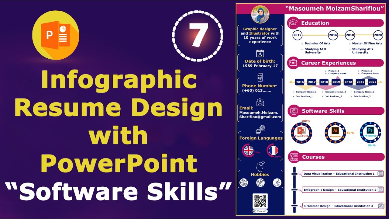 Section 7 : Infographic Resume in PowerPoint / Software Skills