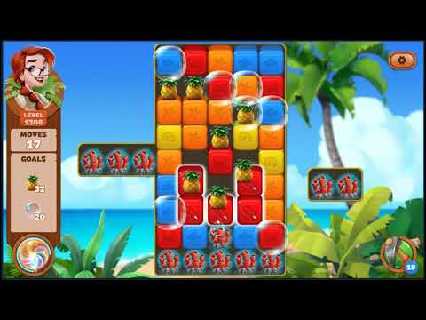 Lost Island Blast Adventure Level 1308 - NO BOOSTERS 🏝️ | SKILLGAMING ✔️