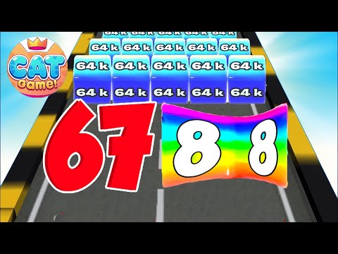 Jelly Run 2048: New Shape vs Level Up Runners - 123456789 Gameplay (Shape-shifting)