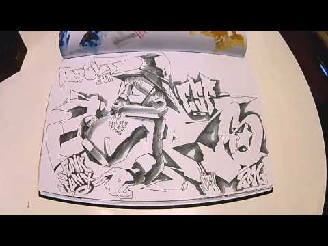 Opus 22 Graffiti Blackbook Speedart Berlin