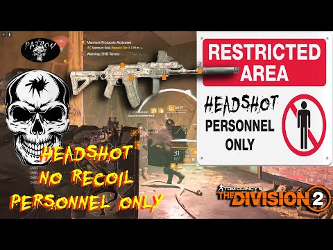 One Of My Favourite Builds Ever 💀🚷☣️ l HeadShot Personnel Only l The Division 2 dark Zone PVP l TU12