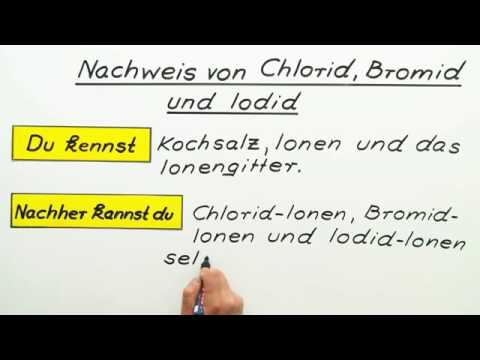 NACHWEIS VON CHLORID, BROMID UND IODID | Chemie | Experimentieren und Auswerten von Experimenten