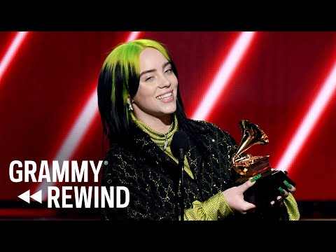 Watch Billie Eilish's Best New Artist Win At The GRAMMY Awards In 2020 | GRAMMY Rewind