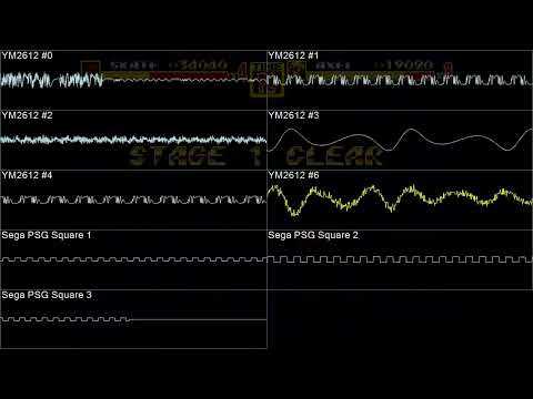 Streets of Rage 2 - Never Return Alive - In Oscilloscope and Gameplay View!