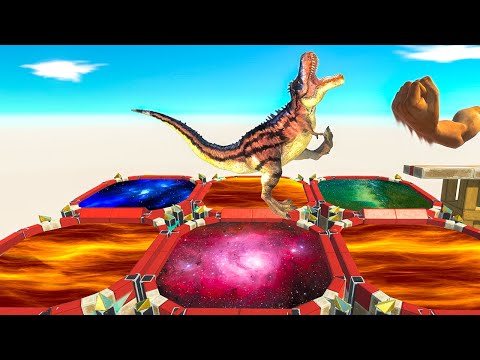 EpiC PunCh SuCCEssFuLLy  into LaVa or PoRTaL - Animal Revolt Battle Simulator