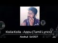 Koila Koila Appu Tamil Songh