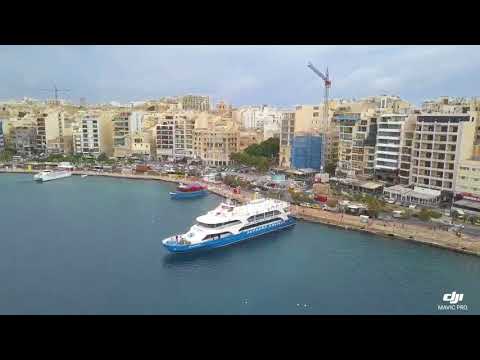 Malta - Gzira - Sliema - Valletta - Manoel Island 10.11.2017
