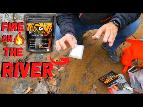 Starting a Fire in a Wet Environment "Quicksurvive Fire Starter"